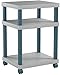 Safco Products 1860GR Wave Desk Side Printer Machine Stand, Light Gray