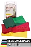 TheraBand Resistance Bands Set, Professional Non-Latex Elastic Band