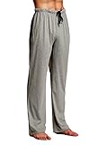 CYZ Comfortable Jersey Cotton Knit Pajama Lounge Sleep Pants -Charcoal-M