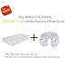 TILLYOU All-Season Micro Fleece Plush Fitted Mattress Sheet for Standard Crib or Toddler Bed, Luxury Soft Crib Sheet for Baby Boy Girl, Anti-Pilling Velvet and Thermal Warm, 28x52x8, Floral Garden