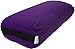 Bean Products Yoga Bolster - Handcrafted In The USA With Eco Friendly Materials - Studio Grade Support Cushion That Elevates Your Practice & Lasts Longer - Round, Cotton Purple