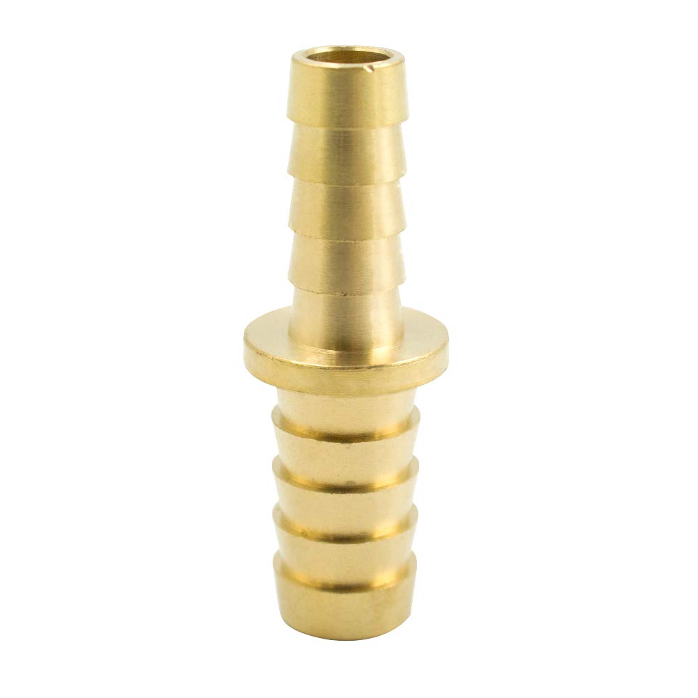 Pack of 2 Brass Reducer Hose Barb Fitting Brass Compression Hose Pipe