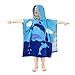 Exclusivo Mezcla 100% Cotton Dolphin Kids Baby Hooded Poncho Bath/Beach/Pool Towel, 24