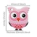 Silicone Baby Teether - Kirecoo Cute Owl Design BPA Free Silicone Bendable & Freezer Friendly Safe Teether Toy for 3 to 12 Months 1 Year Old Babies, Infants, Toddlers (Pink Owl)