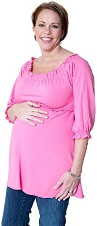 Protec Maternity Women's Wear Cell Phone Radiation Fetal Protection BabyDoll (Medium, Pink)