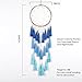 Artilady Macrame Dream Catchers for Bedroom - Tassel Wall Hanging Handmade Dreamcatchers Home Decor with Tassel Feather Ornament Craft Blessing Gift (Blue)