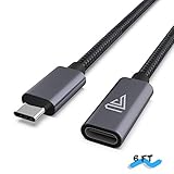 Faracent USB Type C Extension Cable (6Ft/1.8m), Braid Upgrade USB 3.1 (5gbps) Type C Male to Female Extension Charging & Sync for MacBook Pro 2017/2018, Nintendo Switch, iPad Pro 2018,XPS