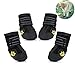 Petilleur Waterproof Dog Shoes Breathable Paws Protector Anti-Skid Dog Boots with Reflective Strap Pet Winter Warm Snow Boots for Small, Medium and Large Dogs (#6)