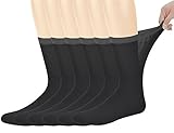 Yomandamor Best Mens Mid-Calf Diabetic Socks With