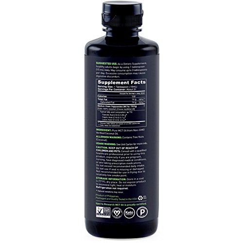 image for Sports Research Premium MCT Oil derived only from Non-GMO Coconuts - 1