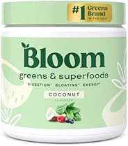 Bloom Nutrition Super Greens Powder Smoothie & Juice Mix - Probiotics for Digestive Health Bloating Relief