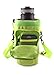 Inertia Gear 64 oz Water Bottle Holder Carrier w/Pockets Worn as a Sling or Backpack (Bottle Not Included) - Lime Green