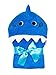ComfyTots Shark Hooded Baby Towel: 100% Organic Bamboo Animal Ear Hood Bath Towel for Baby Boys & Girls|Ultra Soft, Extra Absorbent, Antibacterial Bath Towel for Babies & Toddlers|Top Baby Shower Gift