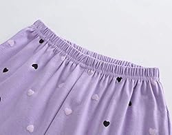 MyFav Girls' Comfy Sleepwear Hearts Shape Pajama