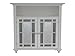Teamson Home Windsor 26.5 in. x 34.02 in. 2-Door Freestanding Wooden Floor Cabinet with Adjustable Shelves for Storage Solutions in Bathrooms, Kitchens, Laundry Rooms, Home Offices, White