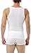 Underworks Mens Microfiber Compression Tank, XLarge, White