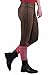 TuffRider Women's Ventilated Schooling Tights, Chocolate/Chocolate, Small