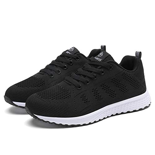Women-Trainers-Ladies-Running-Shoes-Gym-Athletic-Sports-Sneakers-Casual-Lace-up-Mesh-Flat-Trainer