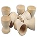 Johouse Wooden Egg Cup, 12PCS Egg Holder Stands Easter Painted Graffiti Tools for DIY Blank Easter Eggs Painting Decoration