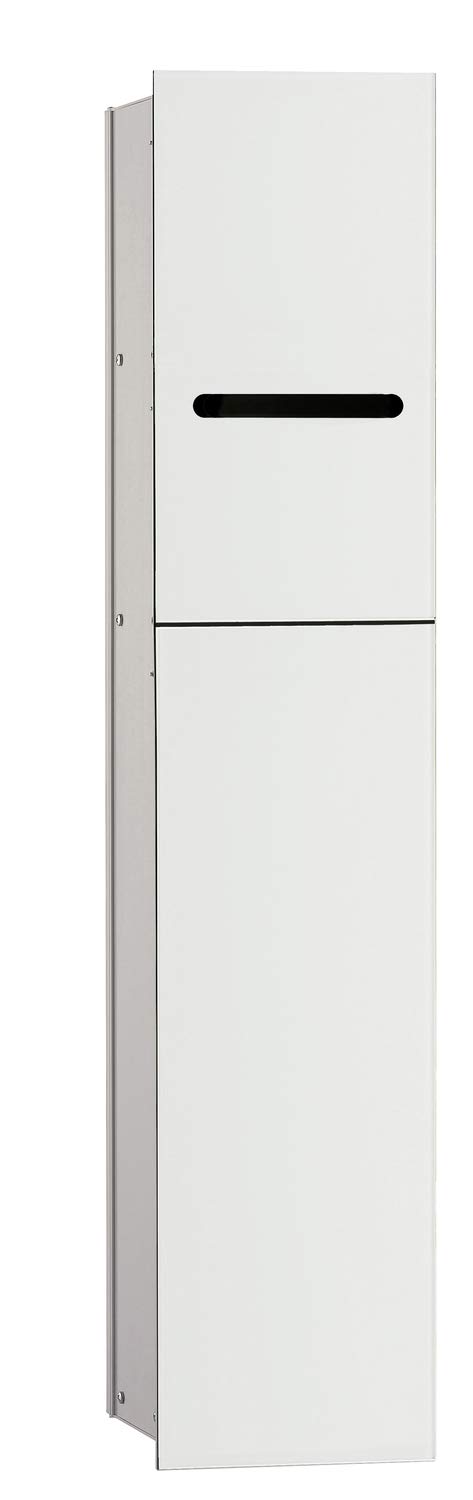 Emco Asis 2.0 975427451 Flush-Mounted Toilet Paper Holder Glass Optiwhite White