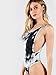 Milumia Women's Scoop Neck Open Back Spaghetti Strap Halter Leotard Cami Bodysuit Romper Black and White Small