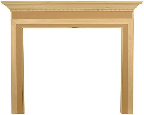 New England Classic Paint Grade Unfinished Albertville Fireplace Mantel 48" x 42" x 1 1/2"
