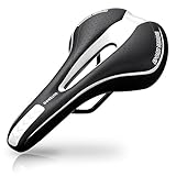 OUTERDO Bike Saddle Mountain Bike Seat Professional Road MTB Gel Comfort Bicycle Seat Cycling Seat Cushion Pad 2715cm White and Black
