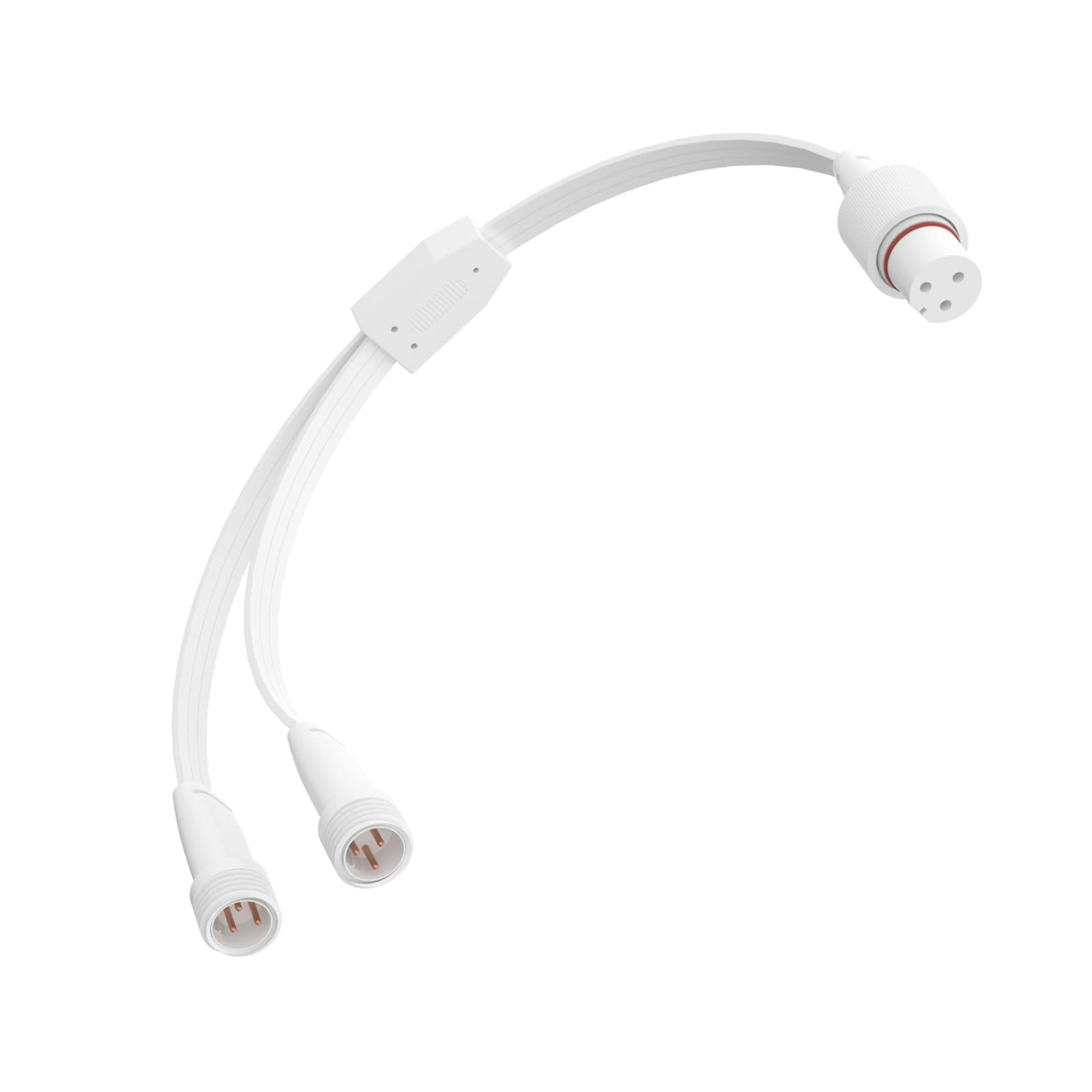 Photo 1 of 1 Female to 2 Male Y-Splitter for Govee Permanent Outdoor Lights, Y-Shaped Extension Cable Compatible with Govee H705A H705B H705C 3 Pin Permanent Outdoor Lights