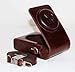 PU Leather Camera Case Protecting Bag with Shoulder Strap for Ricoh GR 16.2 MP Digital Camera (Dark Brown)