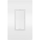 Legrand Radiant with Netatmo Smart Rocker Light Switch, White 1 Pack | Compatible with Alexa, Google Assistant &amp; Apple HomeKit, Rocker, Gateway Required, Ultra-Reliable Mesh Wi-Fi, Save Energy