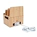 MobileVision Bamboo Charging Station Stand New Version II for Smartphones & Tablets Includes Powermod 5-USB Charging Strip
