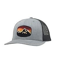 Hat-Headz Trucker Hats | Mountain Outdoors | Snapback Mens Trucker Hat (Grey)