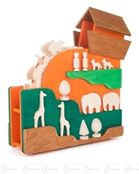 Musikdose Arche Noah – Spieluhr – Spieldose - Holzspielzeug – Handarbeit aus dem Erzgebirge – NEU