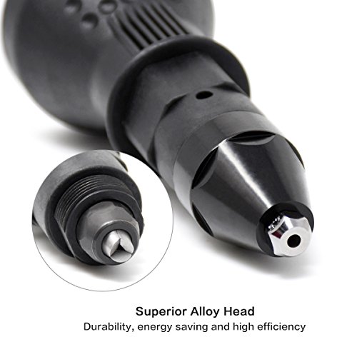 image for ALPHELIGANCE Rivet Gun Cordless Drill Adapter - Electric Riveting Gun 