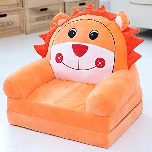 Children's Sofa Backrest Chair Stuffed Plush Toy Kids Toys Baby Learning Chair Infant Foldable Seat Feeding Chair for Teens/Toddlers/Baby