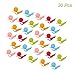 Cute Snail Shape Silicone Drink Markers Tea Bag Holder, Creatiee Mini Wine Glass Marker Charms Reusable Glass Identifiers Gift Set (Random Colors, Pack of 30)