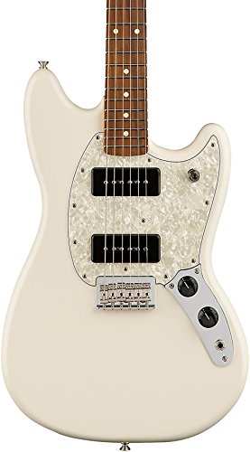 Fender Mustang 90 Short Scale Offset Electric Guitar - Pau Ferro Fingerboard - Olympic White