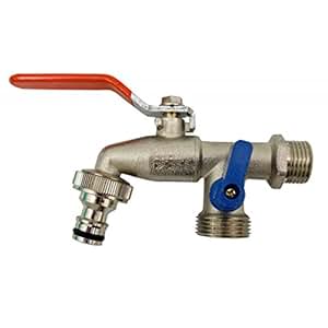 Válvula de grifo de salida dúo Doble jardín al aire libre grifo de 1/2