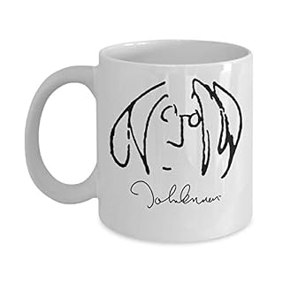 2 Tasse à café en céramique blanche (11 onces) John Lennon (autoportrait) John Lennon John Lennon John Lennon Beatles… - Les Beatles, Paul McCartney, John Lennon, RIngo Starr, George Harrison