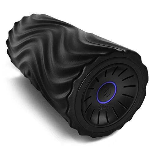 Zyllion Vibrating Foam Roller with 4 Intensity Settings - Rechargeable High Density Massager for Post Workout Muscle Recover, Myofascial Release, and Deep Tissue Massage, ZMA-22 (Black/Black) - Thumbnail 7