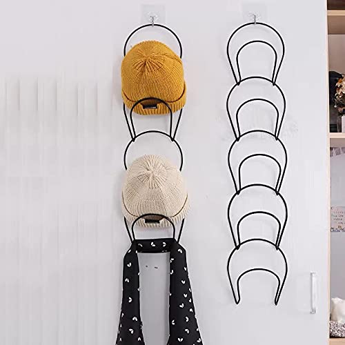 Bananasoul Hat Racks，Baseball Cap Hook，Towel Rack， Used for hat Storage Rack, Baseball hat Rack Rack Rack Storage Wall Hanging Door Hanging Scarf Rack Used for Doors, Walls, Closets, bathrooms, Black
