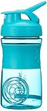 BlenderBottle SportMixer Tritan Grip Shaker Bottle, Teal/Teal, 20-Ounce