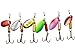 LotFancy Fishing Lures, 30 PCS Spinner Baits for Bass Perch Pike Walleye Trout Salmon, Assorted Hard Metal Spinner Lures Kit, Fit Saltwater and Freshwater