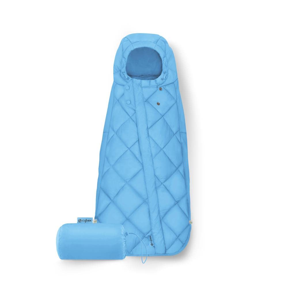 CYBEX Gold Footmuff Snøgga Mini 2, For Baby Car Seats, From Birth to approx. 24 Months, TOG 4, Beach Blue
