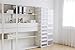 IRIS USA 591088, BC-500D, Box Chest Drawer (3 Pack), Deep, White/Clear, 43 Quart