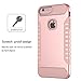 iPhone 6S Plus Case,iPhone 7 Plus Case,Spevert Heavy Duty Dual Layer Hybrid Hard PC Back Soft TPU Raised Edge Shock Absorption Protective Case for iPhone 6S Plus/7 Plus - Rose Gold/Rose Gold