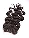 Fennell 3 Part Closure Body Wave Virgin Brazilian Hair 130% Density Lace Closure Natural Hair Color Soft and Silky(8
