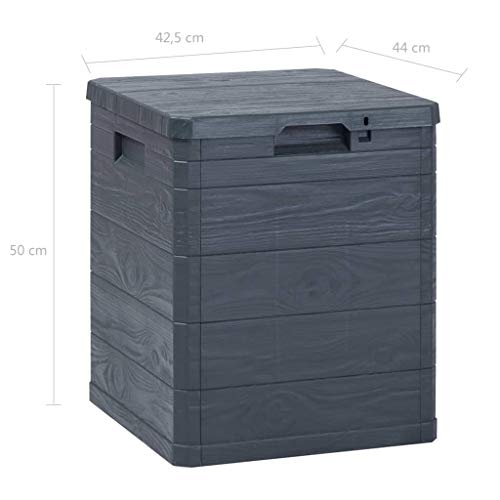 Nishore 90 L Garten-Aufbewahrungsbox Auflagenbox Gartenbox Abschlie?bar Geeignet für den Innen- und Au?enbereich Garten… – Bild 3