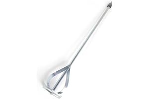 TILER Paint and Mud Mixer for Drill in 1 to 5 Gallon Bucket -Paint Stirrer Drill Attachment Fits all standard drills- Zinc plated steel - Hex head for non slip -Easy Cleaning Drill Paddle 8201