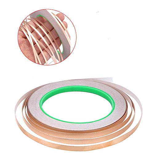 Eyech 3pc Copper Foil Tape Double-Sided Conductive Adhesive for EMI Shielding, Stained Glass, Art Work, Soldering, Electrical Repairs, Grounding- 27.5 Yard/Each - Thumbnail 5